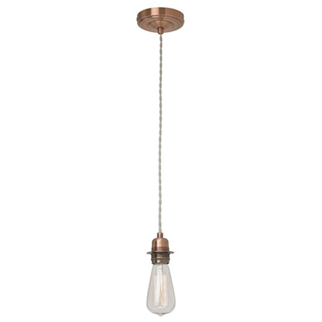 Pendant Fitting Suspension Set - Brushed Copper