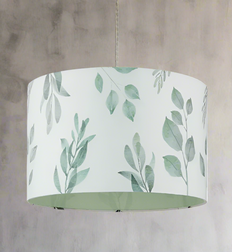 Eucalyptus Print Pendant Shade - Large